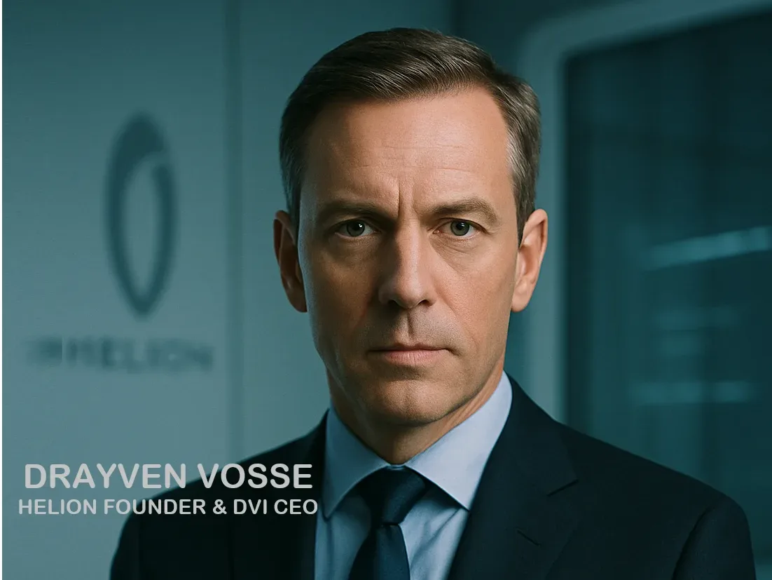 Echoes of the Last Mind Drayven Vosse, Founder Helion and drayven Vosse Industries