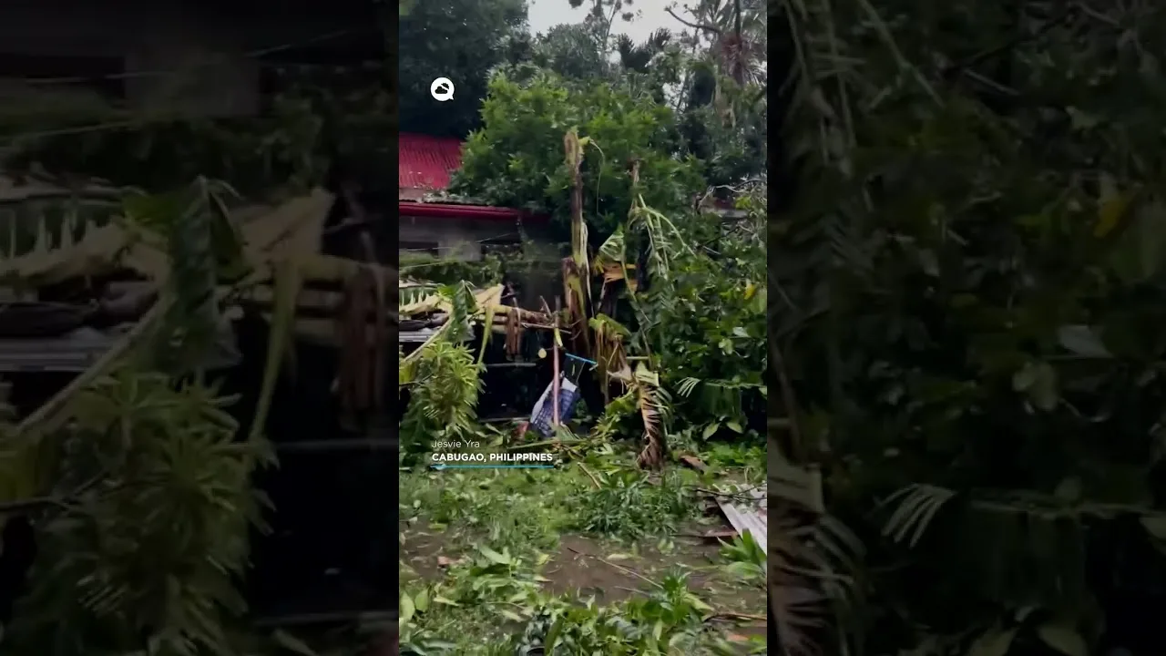 Image accompanying: Philippines hit by tornado that destroys dozens of homes in Cabugao