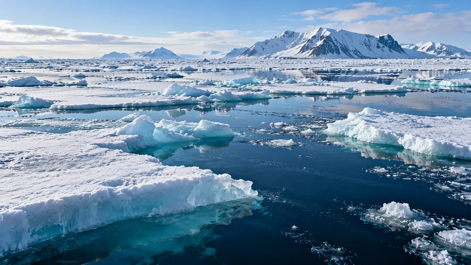Image accompanying: NASA says Arctic sea ice hit its 10th lowest summer level on record this year – and it’s not good news for the future